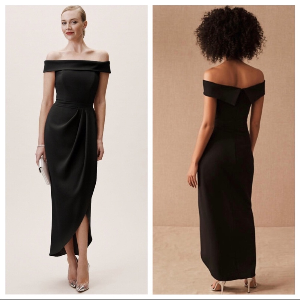 BHLDN Thompson Off-the-Shoulder Crepe Dress